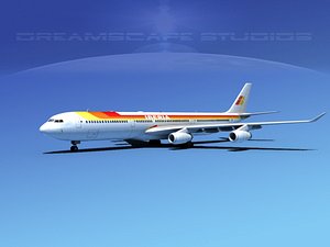 airline a340-600 airbus a340 3d 3ds