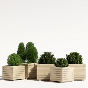 pots cube planter model