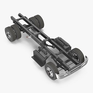 3D truck chassis 2 model