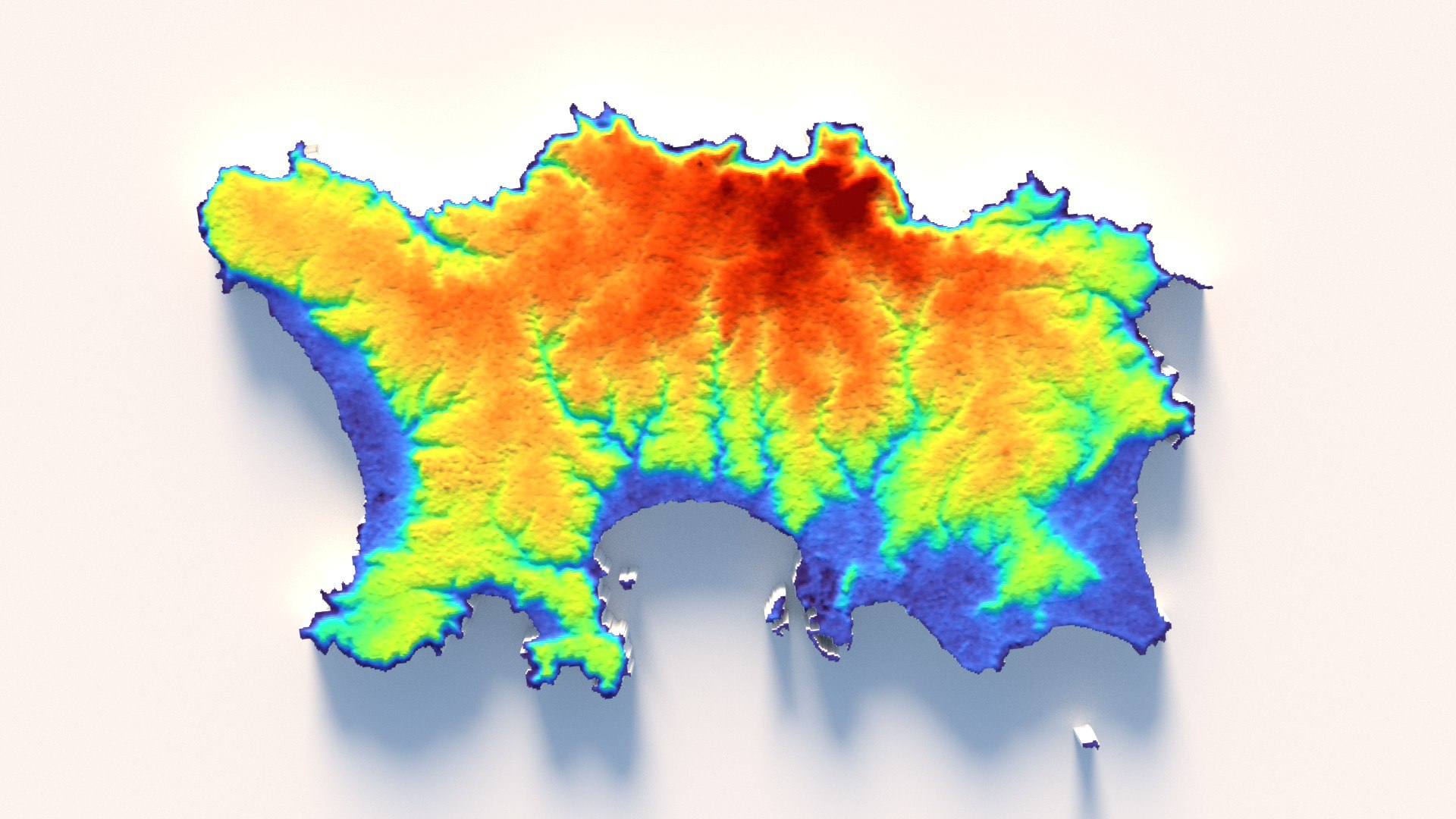 3D Jersey Terrain Map - TurboSquid 2336205