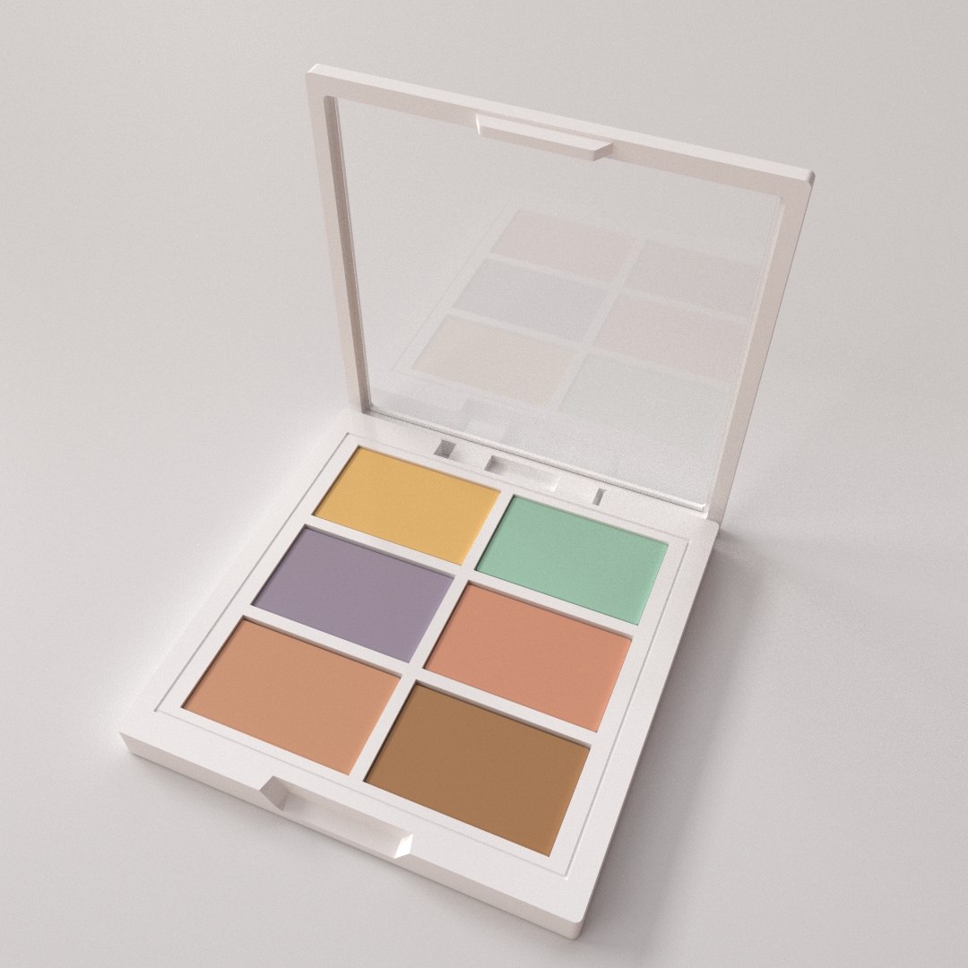 Concealer Palette 3D model - TurboSquid 1853908