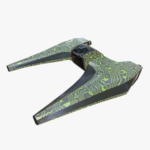 3D Sci-Fi Military Spaceship - Phenom G12 model