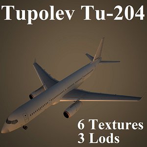 max tupolev low-poly airliner