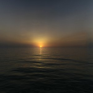 sunset of sea