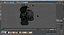 Lapin lunaire mignon 3D Milieu
