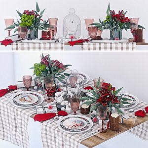 christmas service 3D model