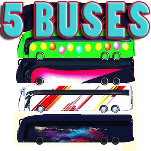 3d model bus 5