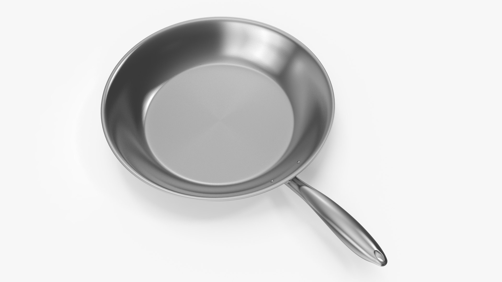 Aluminum Fry Pan 3D model preview