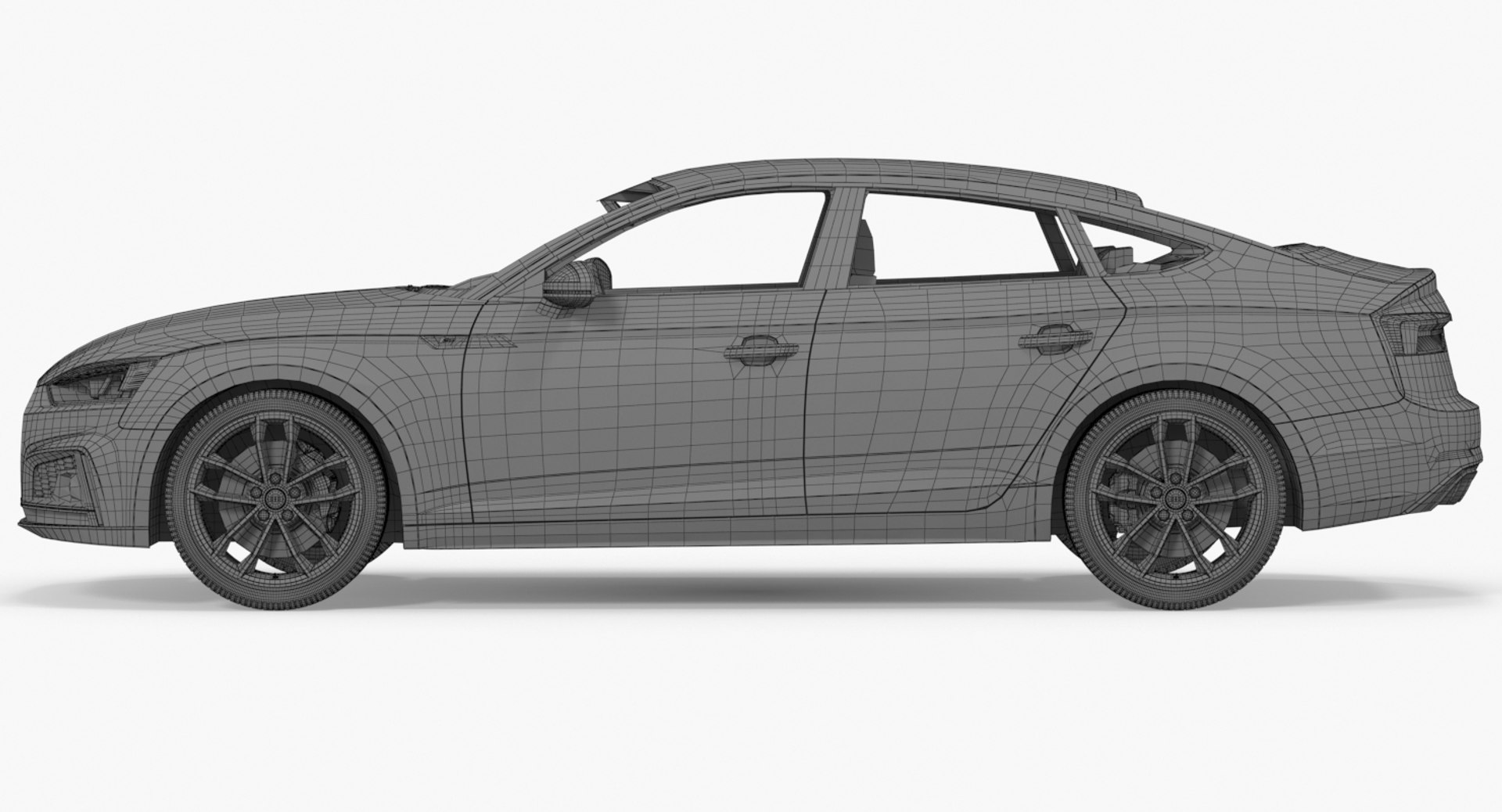 3d model of audi s5 sportback 2017