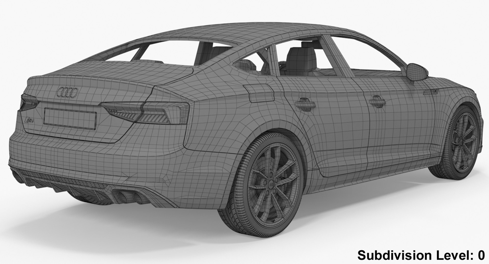 3d model of audi s5 sportback 2017