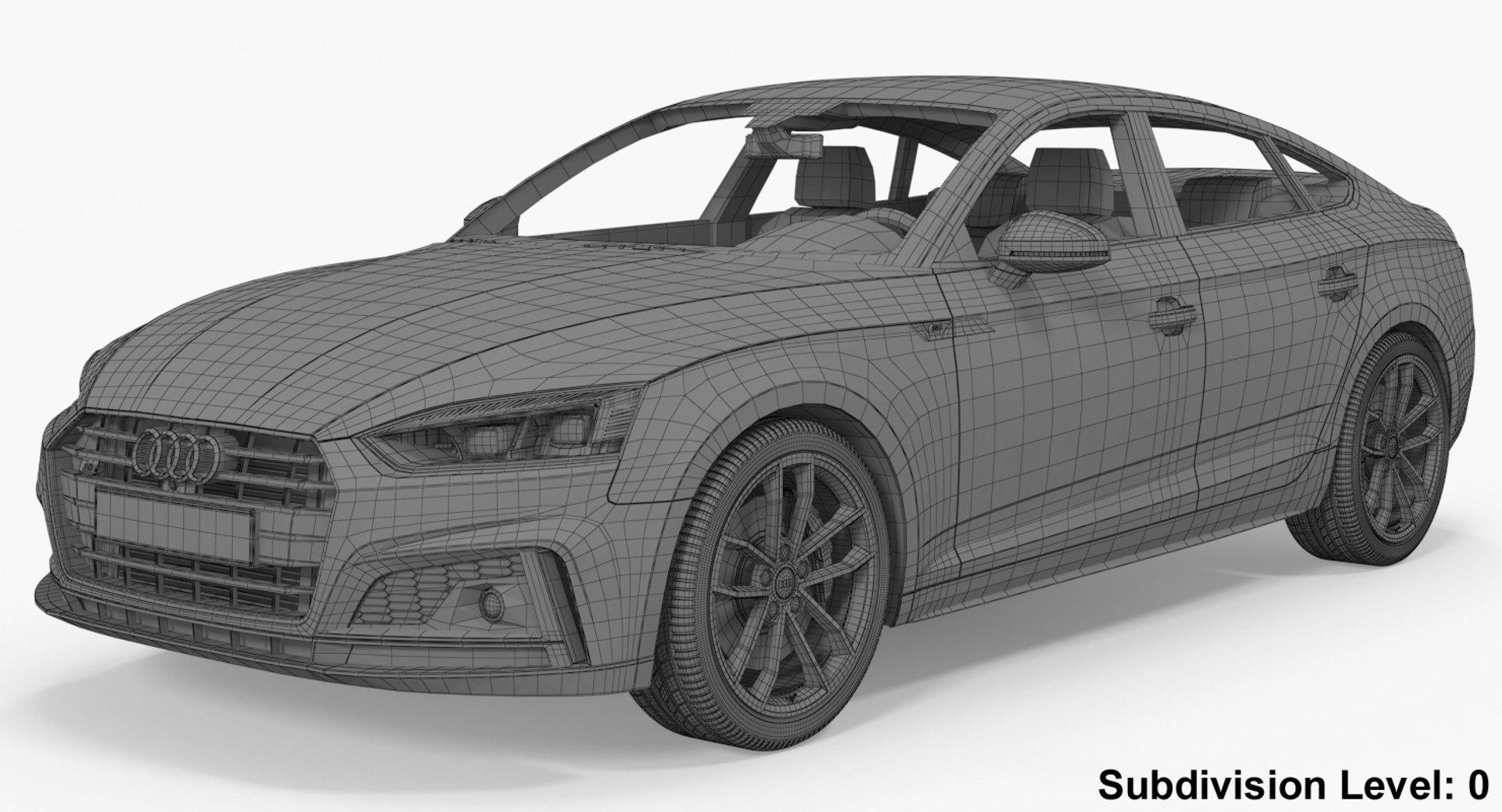 3d model of audi s5 sportback 2017