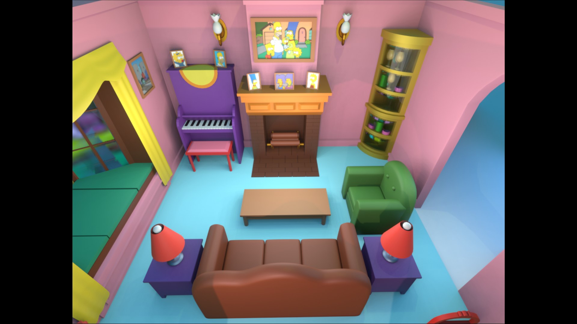 3D The Simpsons House Living Room 3D Low-poly 3D Model - TurboSquid 1744471