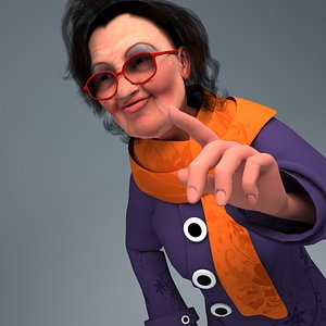 3d model character rigged