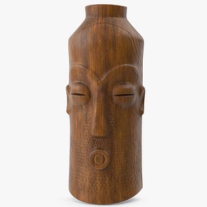 African Mask from Congo Wood