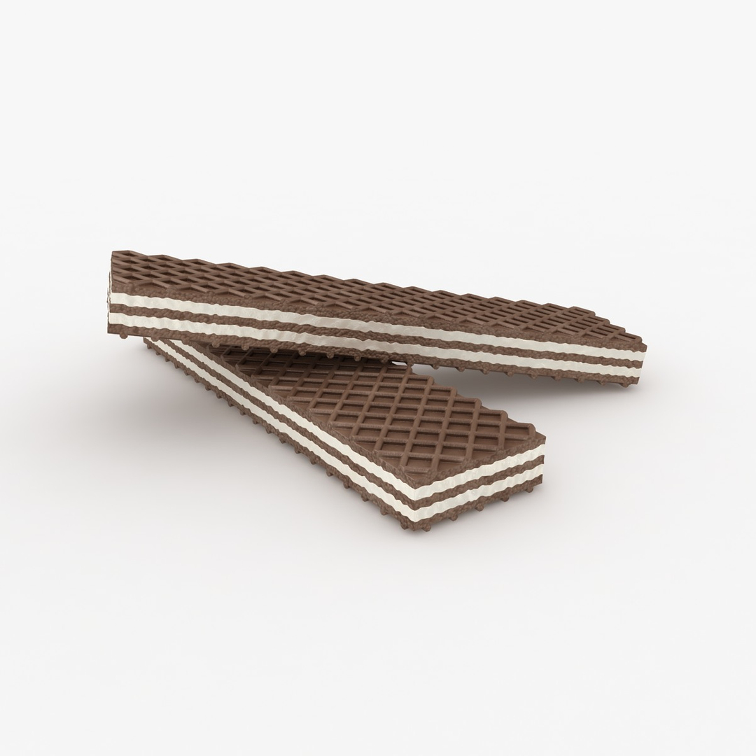 3ds Realistic Wafer Cookie Vanilla
