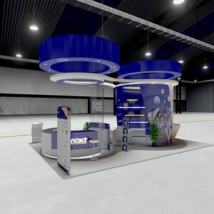 exhibition stand booth 3D model