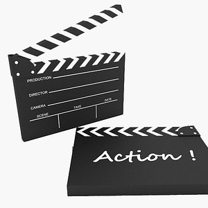 clapperboard products 3d model