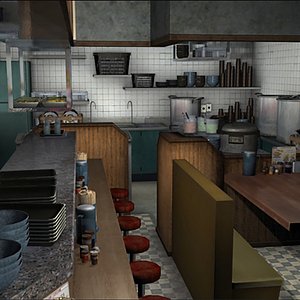 3D Japanese Ramen Shop