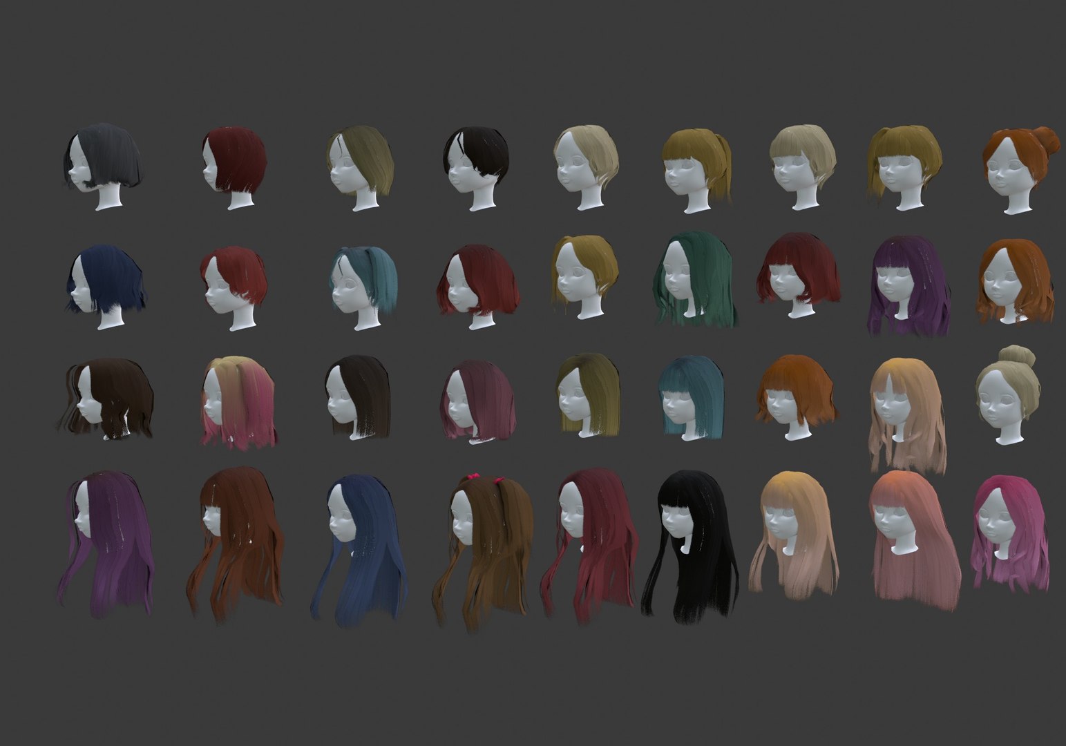 low poly hairstyles collection model https://p.turbosquid.com/ts-thumb/Nl/VLKQag/eU/10008/jpg/1652906547/1920x1080/fit_q87/9afed3f2c7e7fff024e2f8bee4d534c188da1c58/10008.jpg
