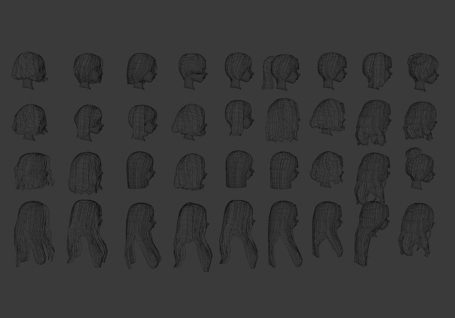 low poly hairstyles collection model https://p.turbosquid.com/ts-thumb/Nl/VLKQag/lM/20003/jpg/1652906595/1920x1080/fit_q87/f6570dfd9e8d1a747d9c06d286f27ec08903fdea/20003.jpg