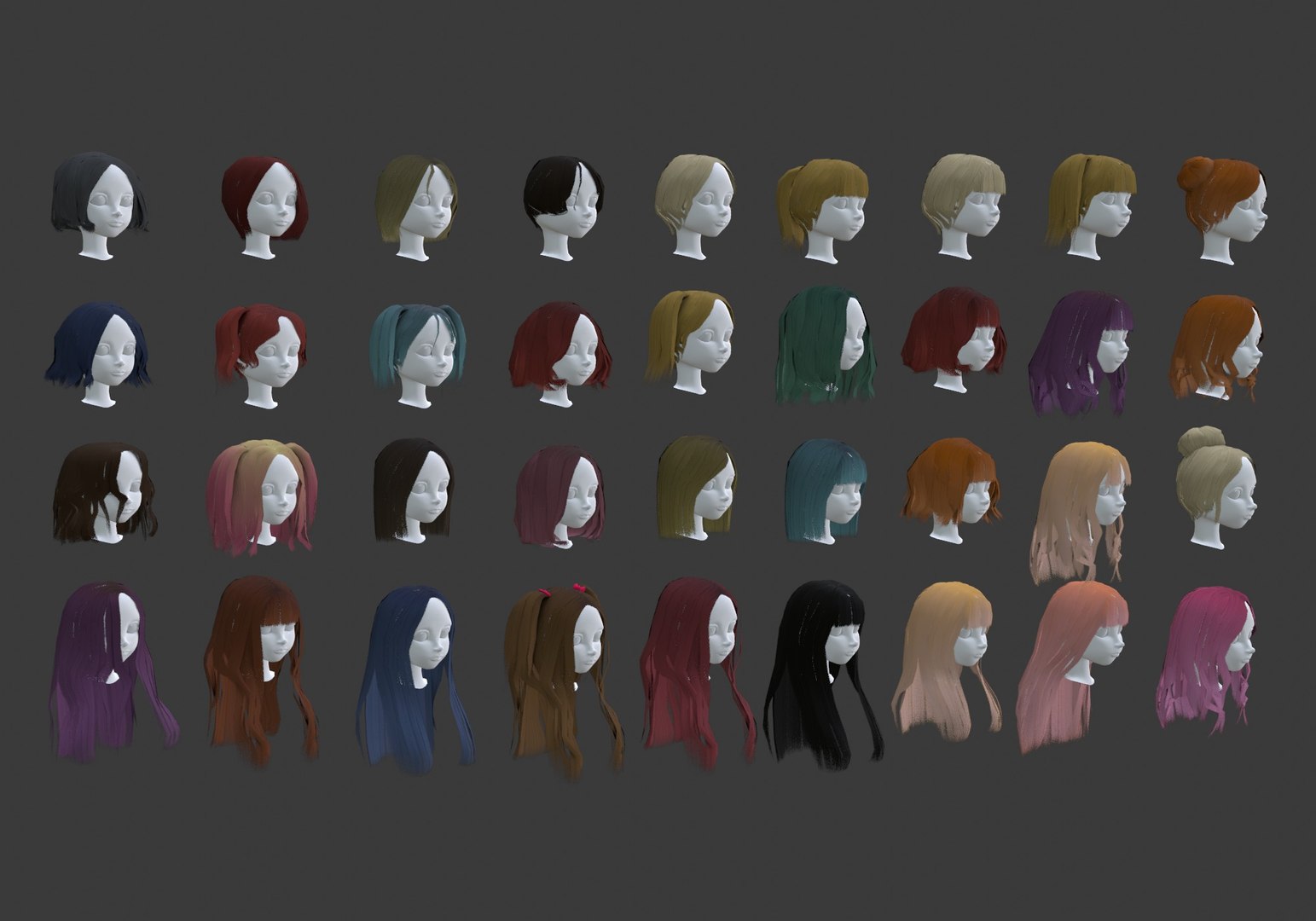 low poly hairstyles collection model https://p.turbosquid.com/ts-thumb/Nl/VLKQag/ya/10002/jpg/1652906046/1920x1080/fit_q87/2ee5815f6761f4df2798123b54def472986b82cc/10002.jpg