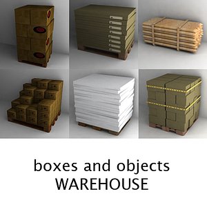 warehouse objects 3d obj
