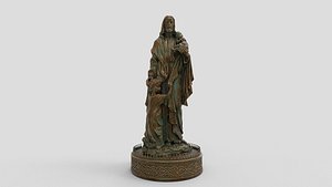 jesus child statue 3D