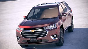 3D chevrolet traverse 2018 model