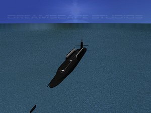 3d ssgn ohio class submarines model
