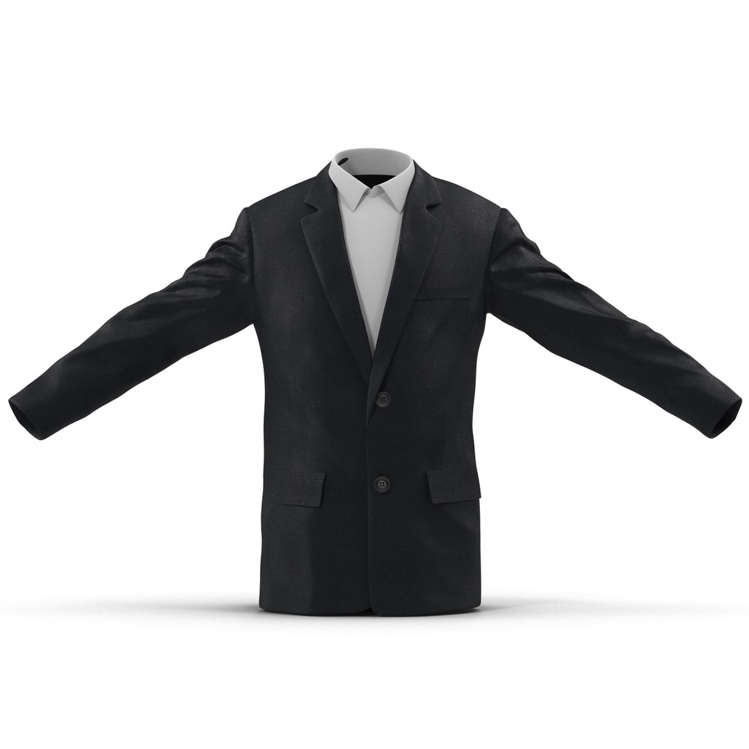 Mens Suit Jacket 2 3D model preview