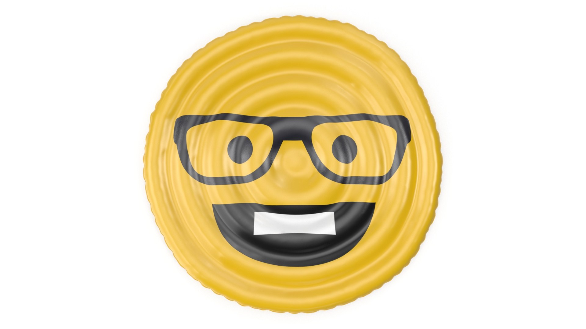 Emoji With Glasses And Teeth Pool Float 3D Model TurboSquid 1749281