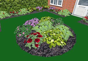 garden flowers plants 3ds