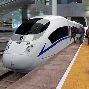 3d china railways crh3