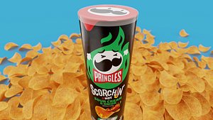 Pringles Scorchin - Sour Cream and Onion 3D model