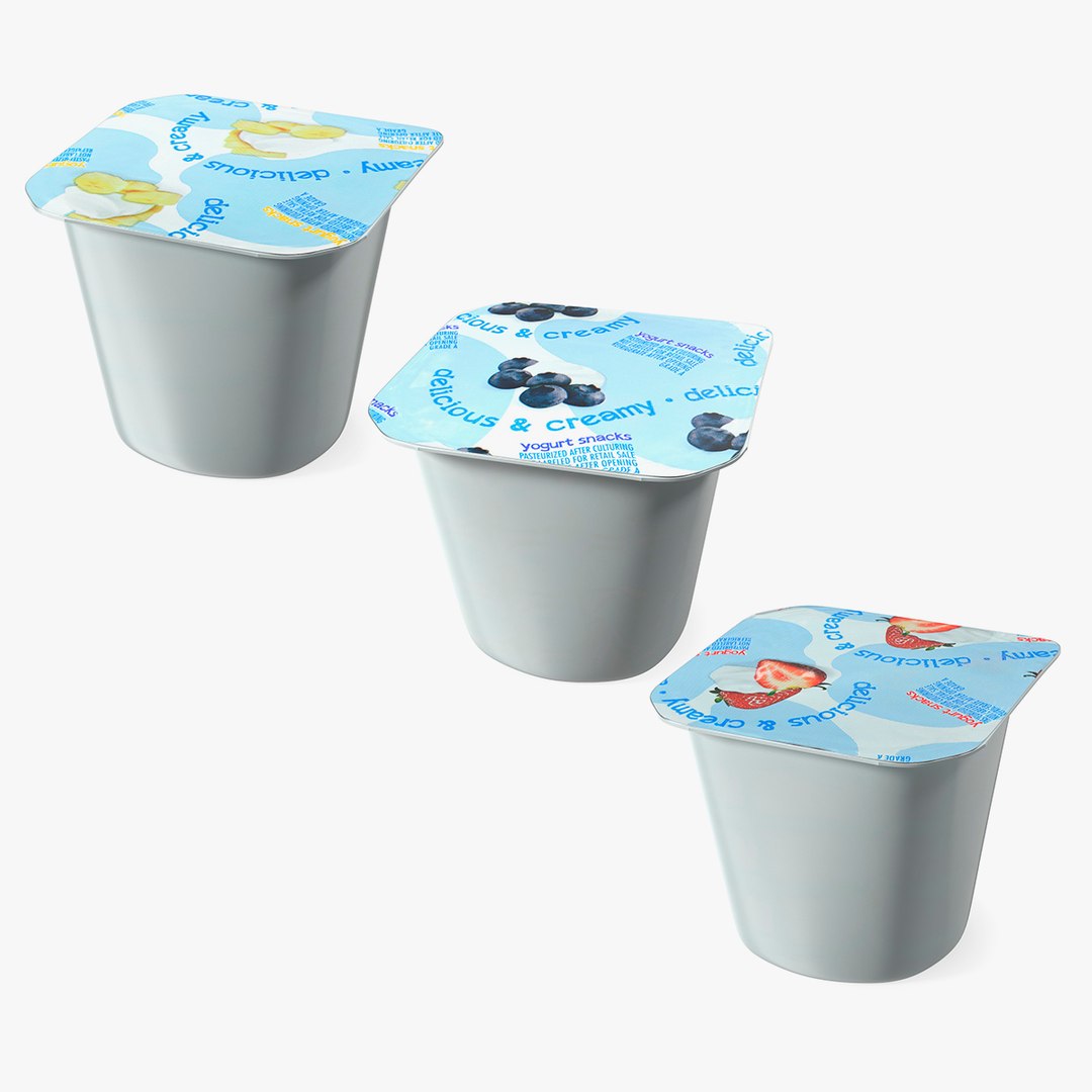Yogurts Gerber Collection 3D model preview