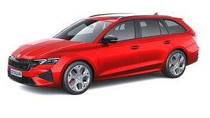 Skoda Octavia Combi RS Interior 2025 3D model