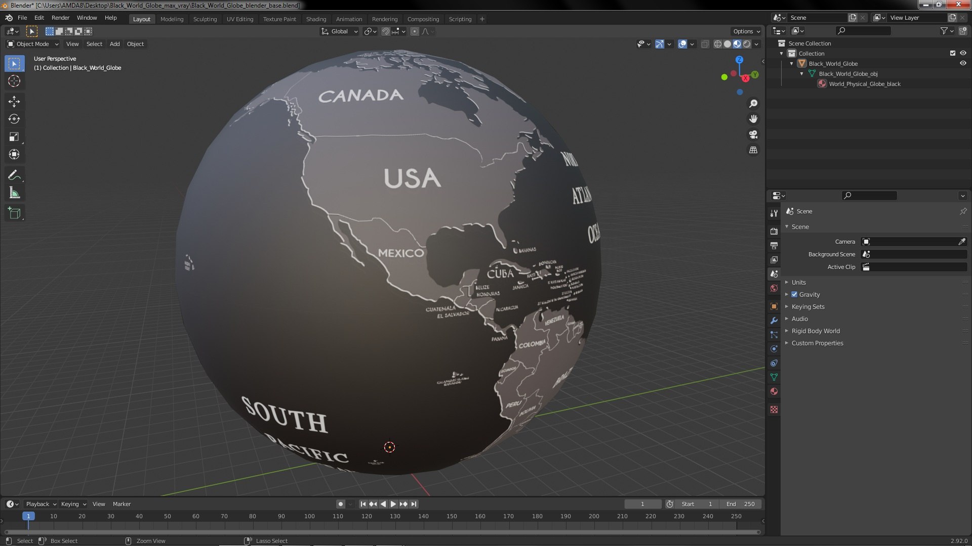 3D Black World Globe model https://p.turbosquid.com/ts-thumb/Nm/4nuWwT/IG/blackworldglobevray3dmodel026/jpg/1649263122/1920x1080/fit_q87/e2f2f1e9f736ce815547049d53b245740317614b/blackworldglobevray3dmodel026.jpg