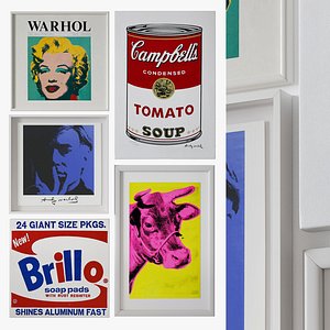 3D model Painting set  Andy Warhol
