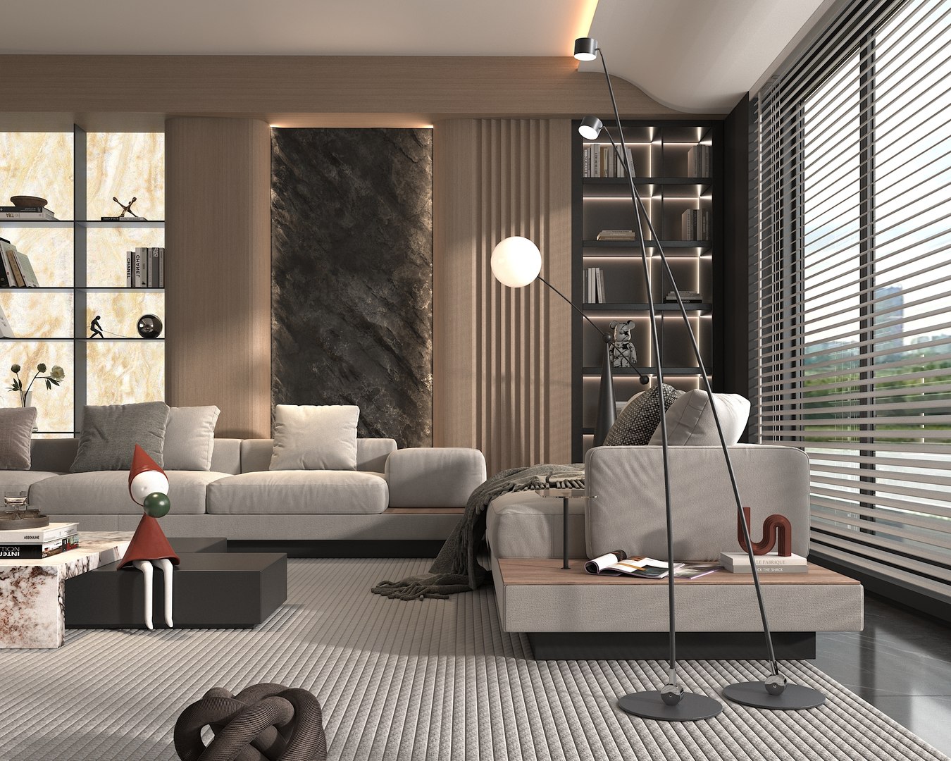 Modern Living Room Scene 8 3D model - TurboSquid 2155324