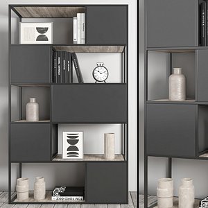 3D decorative set on shelves 20