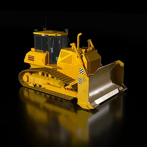 3D Crawler bulldozer
