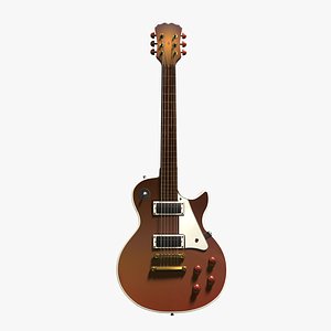 3d obj eletric guitar