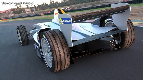 modelo 3d Auto de carreras de Fórmula E Gen2 preparado para Maya ...