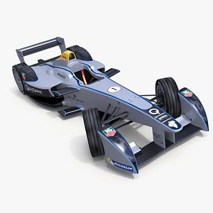 Formula E Gen2 Race Car Rigged for Maya