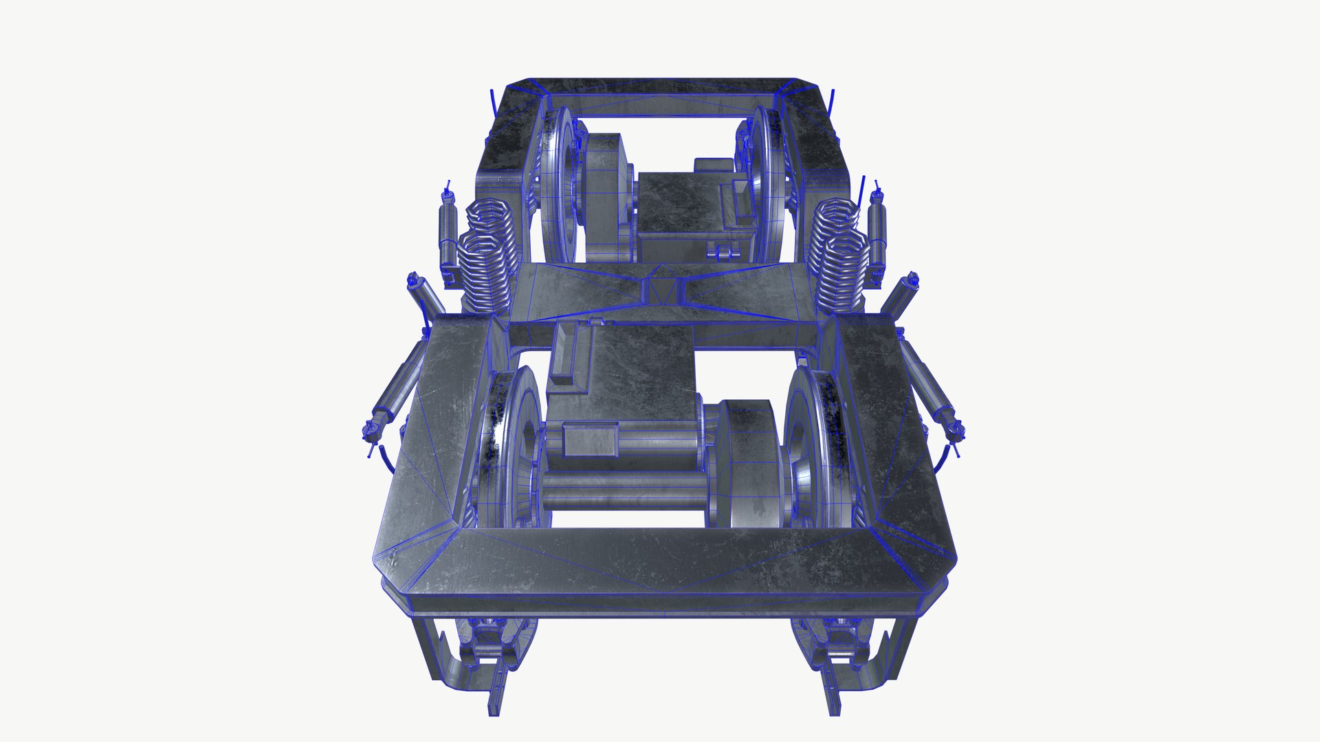 Train Bogie Frame 3D Model - TurboSquid 2532931