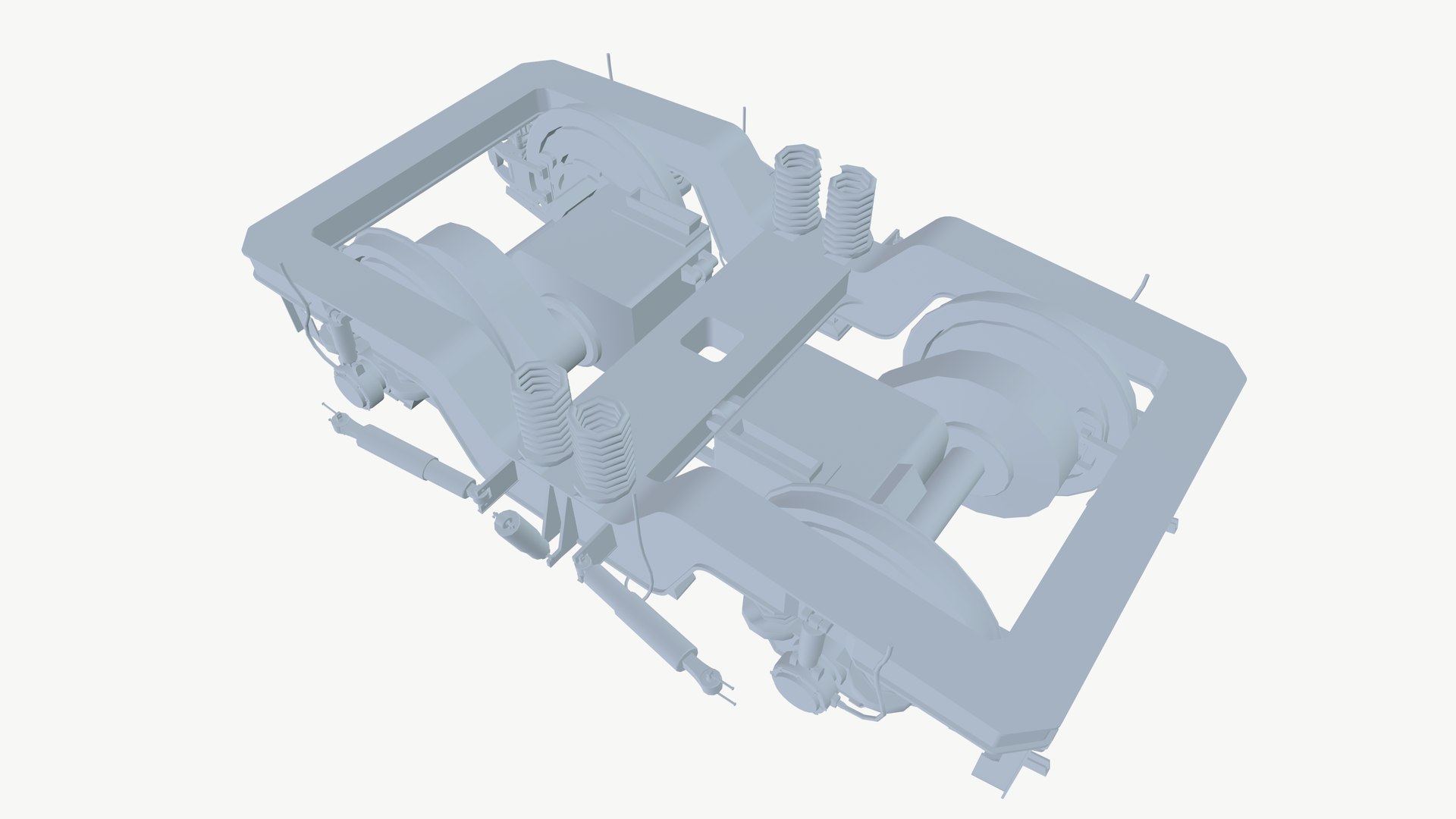 Train Bogie Frame 3D Model - TurboSquid 2532931