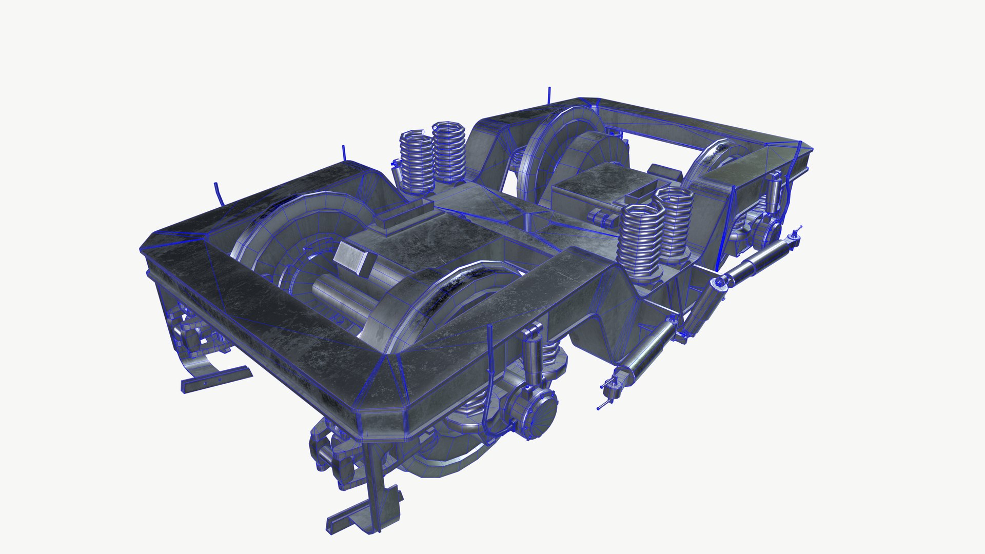 Train Bogie Frame 3D Model - TurboSquid 2532931