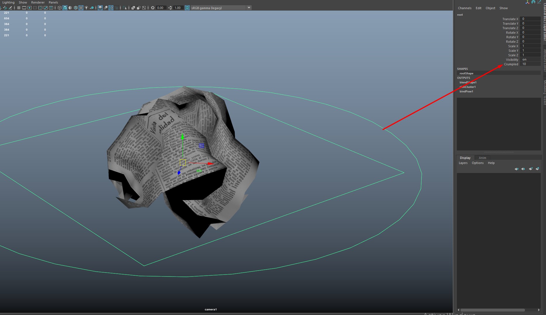 Rig To Crumple A Paper 3D - TurboSquid 2186631