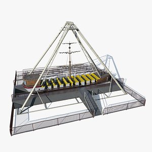 3D Pirate Ship carousel