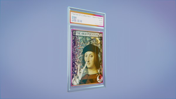 modelo 3d Plantilla NFT de tarjeta coleccionable - animada en Blender ...